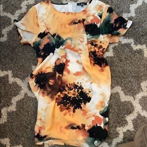 Camaraderie Orange Print Shift Dress